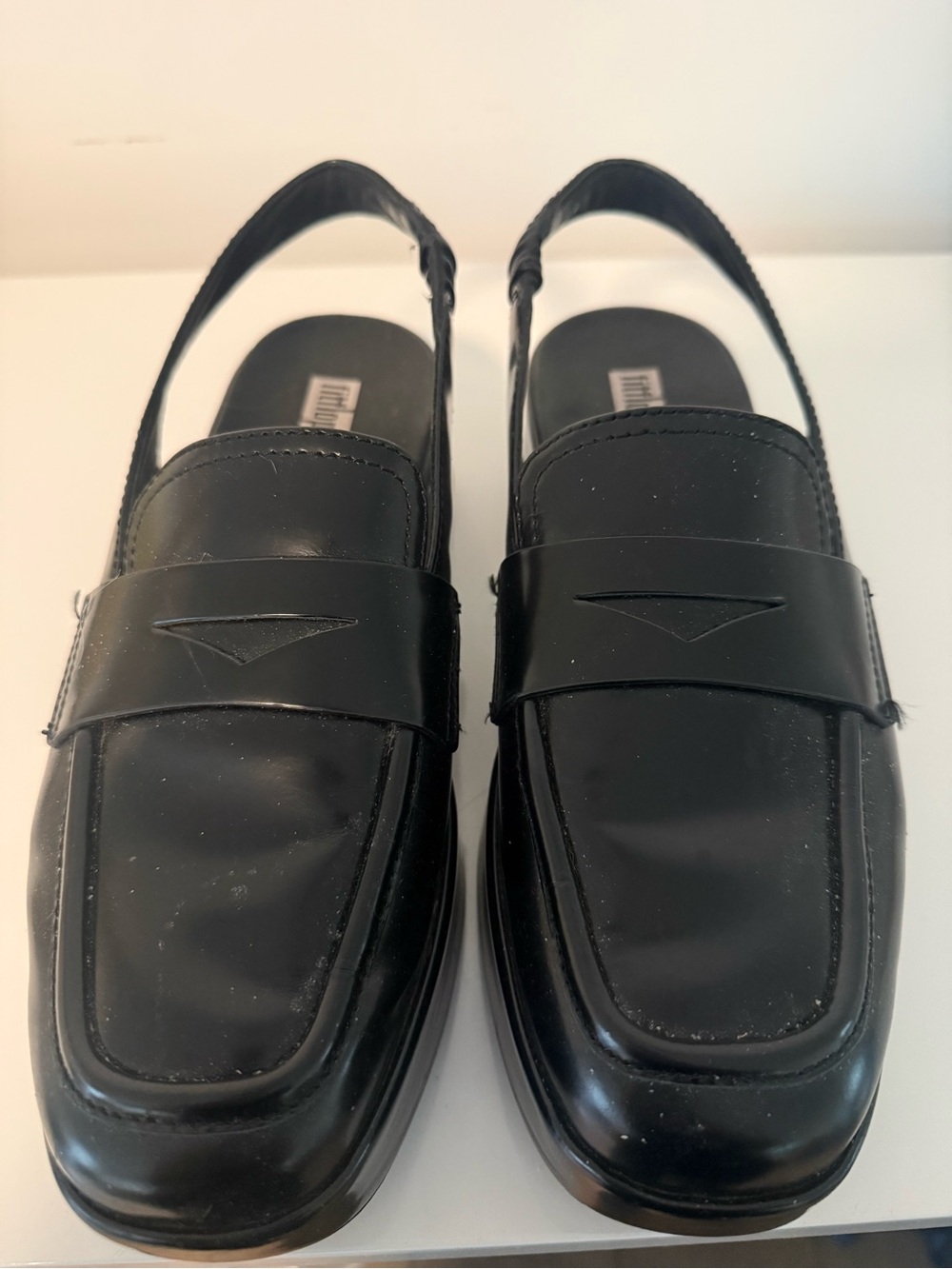 Fitflop Black Slingback Loafers